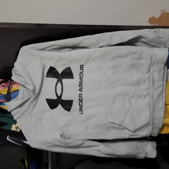Under Armour grey youth large cold gear hoodie - Picture 1 of 3